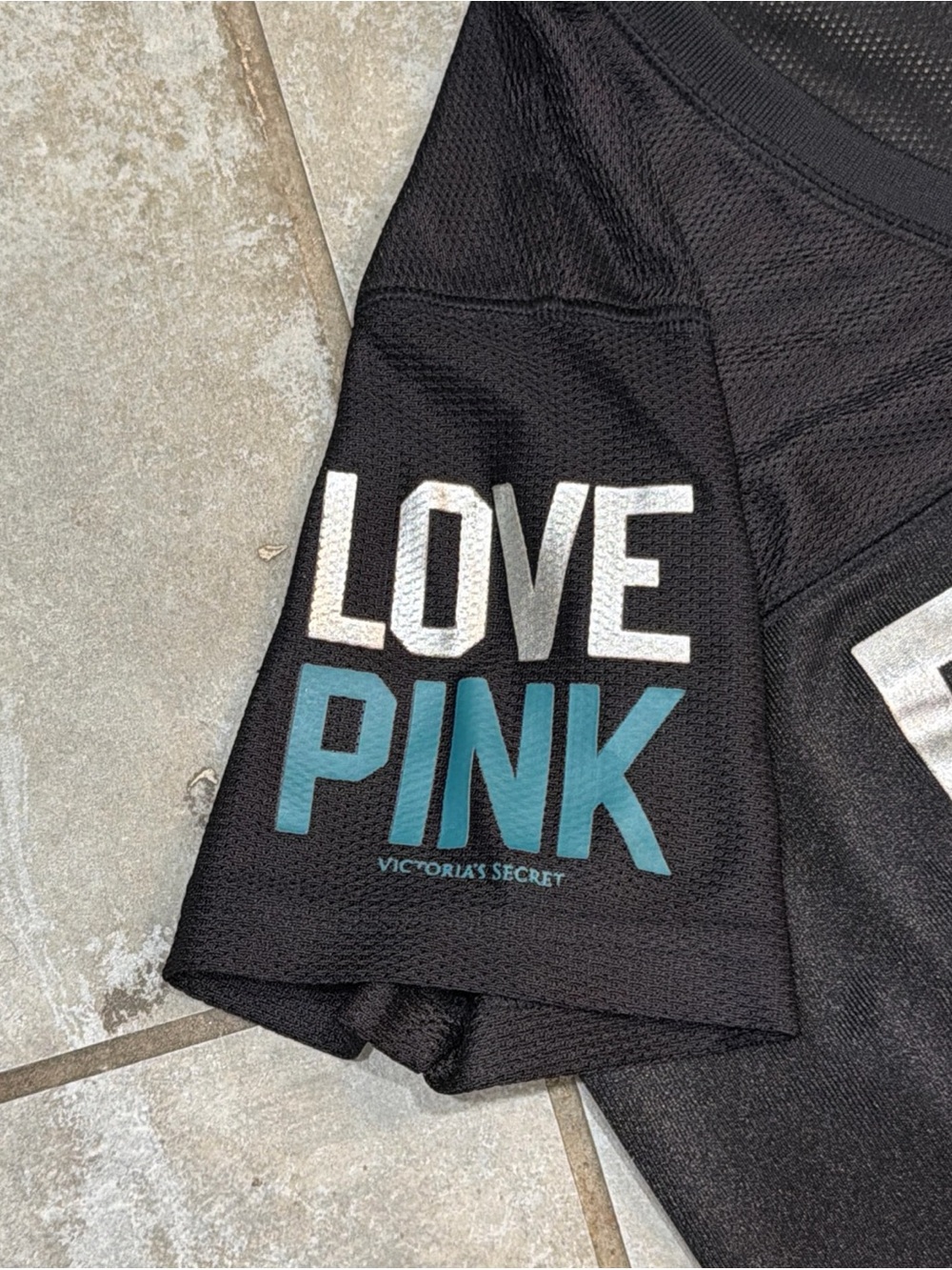 Y2K Pink Victoria’s Secret NFL Eagles ‘33’ Size Small Jersey Sequined - Picture 3 of 10
